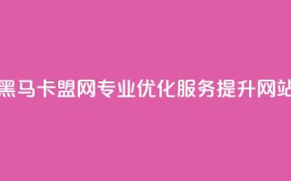 黑马卡盟网 - 黑马卡盟网  专业SEO优化服务 - 提升网站排名。