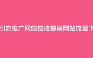 快手引流推广网站链接，提高网站流量