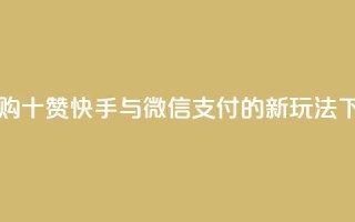 一元购十赞 快手与微信支付的新玩法