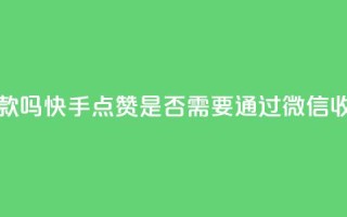 快手点赞要微信收款吗 - 快手点赞是否需要通过微信收款详情揭秘~