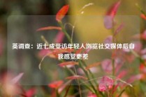 英调查：近七成受访年轻人浏览社交媒体后自我感觉更差