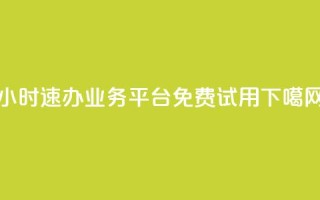 24小时速办业务平台免费试用