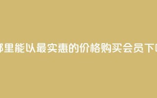 在哪里能以最实惠的价格购买QQ会员
