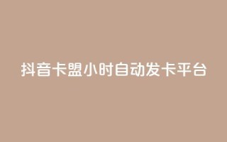 抖音卡盟24小时自动发卡平台,抖音怎么涨有效粉 - 卡盟在线刷钻官网 - 小红书500粉购买