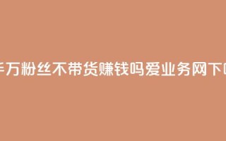 快手100万粉丝不带货赚钱吗 - 爱q业务网