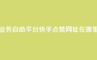 快手24小时业务自助平台 - 快手点赞网址在哪里找