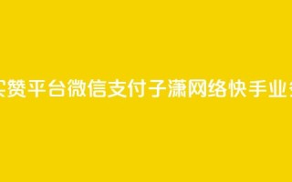 一元一百赞买赞平台微信支付 - 子潇网络快手业务平台