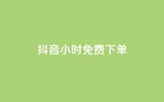 抖音24小时免费下单,抖音全网最低价下单平台 - 一元刷3000个假粉 - 粉丝一元1000个活粉