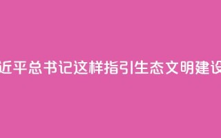 金句｜习近平总书记这样指引生态文明建设