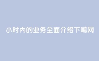 24小时内的dy业务全面介绍