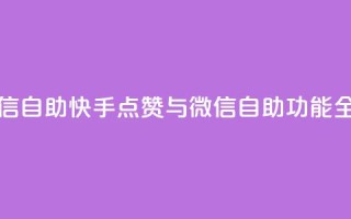 快手点赞微信自助 - 快手点赞与微信自助功能全解析。