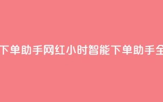 网红24小时自动下单助手 - 网红24小时智能下单助手全新上线~