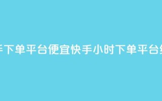 24小时快手下单平台便宜(快手24小时下单平台经济实惠)