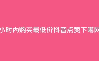 24小时内购买最低价抖音点赞