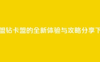 q钻卡盟 - Q钻卡盟的全新体验与攻略分享。