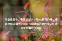 电信流量卡，电信流量卡19元200g官方办理，中国电信流量卡，探索移动通信的新时代亿乐社区低价自营货源站
