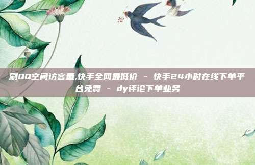 刷QQ空间访客量,快手全网最低价 - 快手24小时在线下单平台免费 dy评论下单业务  第1张